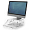 Monitorstandaard Fellowes Clarity™, tot 15 kg, in hoogte verstelbaar, met documenthouder, acryl