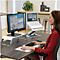 Monitorstandaard Fellowes Hana™, 3-wegs in hoogte verstelbaar, USB-poorten, tot 18 kg, wit