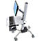 Monitorwagen Ergotron Neo-Flex 24-206-214, mit Schwenkarm, bis 5,5 kg, bis 27', höhenverstellbar, neig- & schwenkbar, VESA, grau