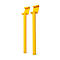 Montagegereedschap a.m.p.e.r.e., voor aanrijdbeveiliging rekken ECO Rack®, L 600 mm, thermisch verzinkt staal, geel