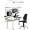 Montageprofiel voor Treston QuatreX, ESD-geleidend, B 1489 x D 55 x H 1200, lichtgrijs RAL 7035