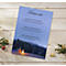 Motivpapier Sigel Christmas Chapel, A4, Winterwald-Motiv, für Drucker/Kopierer geeignet, FSC®-Papier, blau, 100 Blatt