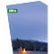 Motivpapier Sigel Christmas Chapel, A4, Winterwald-Motiv, für Drucker/Kopierer geeignet, FSC®-Papier, blau, 100 Blatt