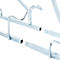 Mottez Fahrradständer für 2 Fahrräder, Verlängerungsmodul, verzinkter Stahl, Bügel mit Gummi, B 760 x T 670 x H 740 mm
