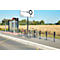 MOTTEZ Fietsenrek met rubberen ring, L 260 × B 160 × H 800 mm, voor 2 fietsen, rubberen ring, antraciet