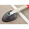 Mottez parkeerpaal, met voet, B 50 x H 600 mm, Europees cilinderslot, roestvast verzinkte stalen buis en voet van staal en polyamide