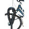 MOTTEZ support vélo avec anneau en caoutchouc, L 260 × l 160 × H 800 mm, pour 2 vélos, anneau en caoutchouc, anthracite