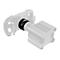 Schwarzer Moza-Schnellwechseladapter, der ein Lenkrad mit einer Direct-Drive-Basis verbindet.