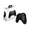 Schwarzer Gamecontroller, neben der Verpackung. Auf der Verpackung steht "FORCE GC300 WIRELESS".