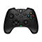 Schwarzer Gamecontroller mit farbigen Knöpfen. Das MSI-Logo ist oben mittig zu sehen.