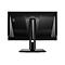 Rückseite eines schwarzen MSI Gaming-Monitors mit Standfuß und Drachenlogo auf weißem Hintergrund.