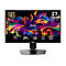 MSI Gaming-Monitor, 27 Zoll WQHD, mit OLED-Display und farbenfrohem Hintergrund vor weißem Hintergrund.