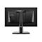 Rückseite eines schwarzen MSI Gaming-Monitors mit Drachenlogo auf dem Gehäuse und mittigem Standfuß.