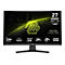 MSI Gaming-Monitor 27 Zoll, gewölbt, mit technischem Display-Inhalt und Modellbezeichnung MAG auf weißem Hintergrund.