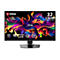 MSI 32 Zoll Gaming-Monitor mit 4K-UHD-Auflösung und farbenfrohem, abstraktem Hintergrunddesign.