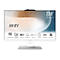 Ein weißer All-in-One-PC-Monitor mit 23,8-Zoll-Bildschirm und verschiedenen Funktionen: IPS Wide View Angle, Anti-Flicker, FHD Webcam, Tobii Aware. Unten steht IIISI.