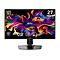 MSI Gaming-Monitor mit 27 Zoll, WQHD-Auflösung und buntem, abstraktem Hintergrundbild.
