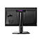 Rückseite eines schwarzen MSI Gaming-Monitors mit Drachenlogo und Standfuß vor weißem Hintergrund.
