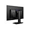 Schwarzer Gaming-Monitor von hinten, mit MSI-Logo und Drachen-Design.