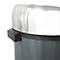 MSV Abfalleimer Touch, Soft-Close, Edelstahl, bis zu 30 Liter, B 310 x H 650 x T 310 mm, dunkelgrau