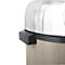 MSV Abfalleimer Touch, Soft-Close, Edelstahl, bis zu 30 Liter, B 310 x H 650 x T 310 mm, taupe