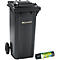 Mülltonne GMT, 120 l, fahrbar, anthrazit + Schwerlast-Abfallsäcke