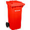 Mülltonne PRO 120 WAVE, 120 l, fahrbar, rot