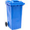 Mülltonne PRO 240 WAVE, 240 l, fahrbar, blau