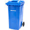 Mülltonne PRO 240 WAVE, 240 l, fahrbar, blau