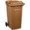 Mülltonne PRO 240 WAVE, 240 l, fahrbar, braun