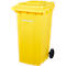 Mülltonne PRO 240 WAVE, 240 l, fahrbar, gelb