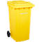 Mülltonne PRO 240 WAVE, 240 l, fahrbar, gelb
