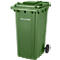 Mülltonne PRO 240 WAVE, 240 l, fahrbar, grün