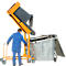 Mülltonnen-Kippstation MKS, für 120 & 240 l Tonnen, Ausschütth. 1480 mm, Kippw. 135°, bis 110 kg, Rollen, Handpumpe, RAL 2000