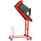 Mülltonnen-Kippstation MKS, für 120 & 240 l Tonnen, Ausschütth. 1480 mm, Kippw. 135°, bis 110 kg, Rollen, Handpumpe, RAL 3000