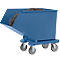 Muldenkipper 4702, 450 l, blau RAL 5007, mit Ablasshahn und Sieb