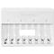 Multi-batterijlader voor batterijen Varta, 2/4/6/8x AA/AAA, laadtijd 4,5 h, USB Type C (incl. kabel), 100-240 V, B 180 x D 43 x H 240 mm, wit