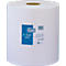 Large roll of white paper towel with a blue sticker 'TORK A-Tork Standard'.