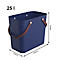Multibag ALBULA 'Classic', 25 Liter, bis 40 kg, Bügelgriffe, Recyclingkunststoff, L 400 x B 235 x H 340 mm, blau