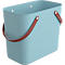 Multibag ALBULA "Classic", 25 Liter, bis 40 kg, Bügelgriffe, Recyclingkunststoff, L 400 x B 235 x H 340 mm, türkis