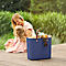 Multibag ALBULA "Style", 25 Liter, bis 40 kg, ergonomische Griffe, Recyclingkunststoff, L 400 x B 235 x H 340 mm, blau