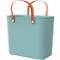 Multibag ALBULA "Style", 25 Liter, bis 40 kg, ergonomische Griffe, Recyclingkunststoff, L 400 x B 235 x H 340 mm, himmelblau
