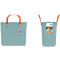 Multibag ALBULA "Style", 25 Liter, bis 40 kg, ergonomische Griffe, Recyclingkunststoff, L 400 x B 235 x H 340 mm, himmelblau
