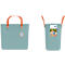 Multibag ALBULA "Style", 25 Liter, bis 40 kg, ergonomische Griffe, Recyclingkunststoff, L 400 x B 235 x H 340 mm, himmelblau