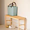 Multibag ALBULA "Style", 25 Liter, bis 40 kg, ergonomische Griffe, Recyclingkunststoff, L 400 x B 235 x H 340 mm, türkis
