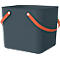 Multibag ALBULA "Style", 40 Liter, bis 40 kg, ergonomische Griffe, Recyclingkunststoff, L 400 x B 355 x H 340 mm, navyblau