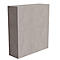 Multicontainer Home Office, verrijdbaar onderstel, opklapbaar zijpaneel rechts, B 480-1080 x D 800 x H 740 mm, keramiek grijs/wit