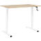 Multiflex bureau, handmatig in hoogte verstelbaar met slinger, B 1200 x D 800 x H 700-1180 mm, eiken/wit