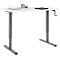 Multiflex bureau, handmatig in hoogte verstelbaar met slinger, B 1200 x D 800 x H 700-1180 mm, wit/antraciet