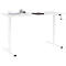 Multiflex bureau, handmatig in hoogte verstelbaar met slinger, B 1600 x D 800 x H 700-1180 mm, wit/wit